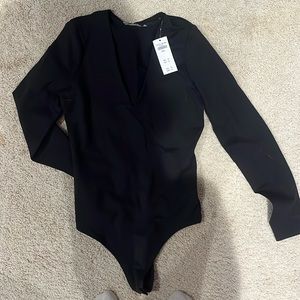Abercrombie black bodysuit small tags still on